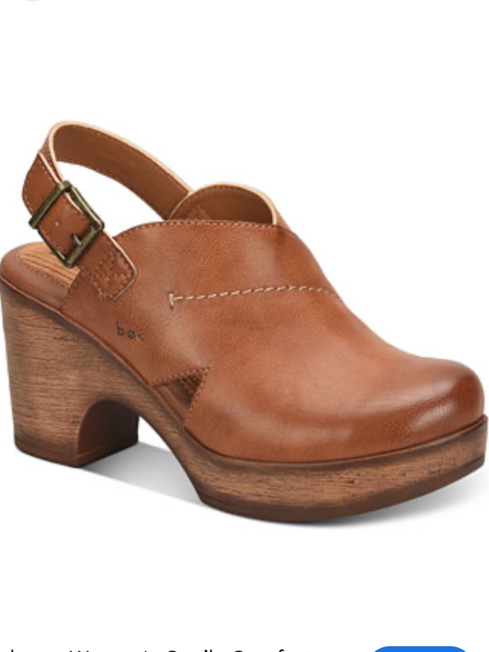 BOC Women's Cecila Comfort Clog Brown Sling Back Size 8 Boho